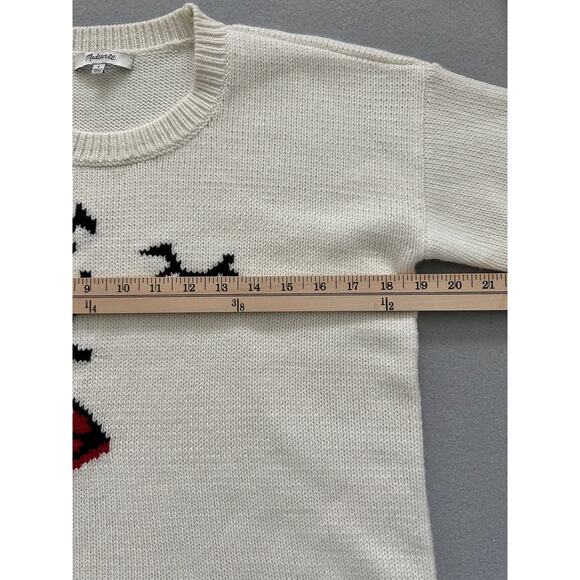 Madewell Making Faces Intarsia Knit Sweater Merino Wool Small - Picture 8 of 9